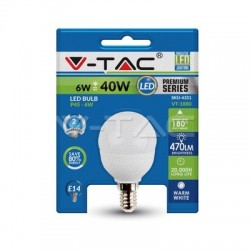 VTAC LAMPADINA LED SFERA 6W...